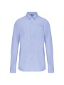KARIBAN Chemise popeline manches longues ciel brillant personnalisable