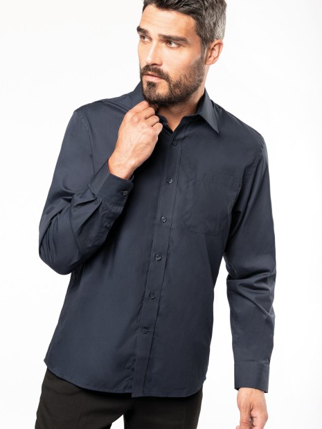 Chemises à personnaliser KARIBAN Chemise popeline manches longues 
