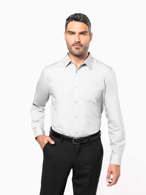Chemises à personnaliser KARIBAN Chemise popeline manches longues 