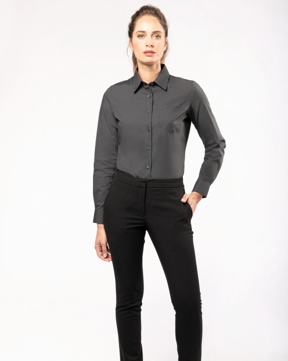 Chemise personnalisable KARIBAN Chemise popeline manches longues femme