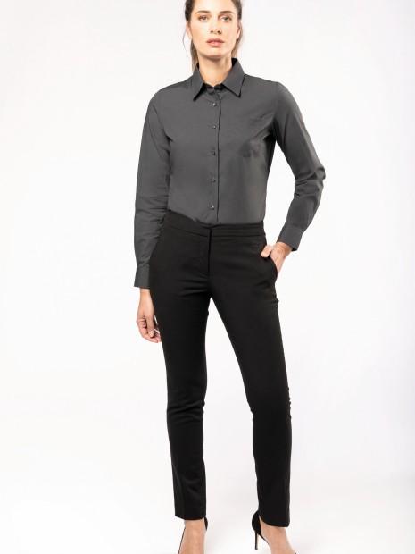 Chemises à personnaliser KARIBAN Chemise popeline manches longues femme 