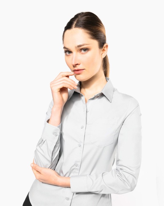 Chemise personnalisable KARIBAN Chemise popeline manches longues femme