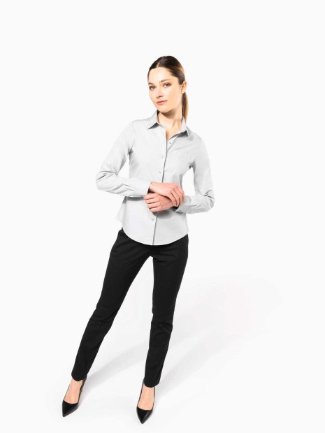 Chemises à personnaliser KARIBAN Chemise popeline manches longues femme 