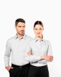 KARIBAN Damen Popelinebluse Langarm Hemd personalisierbar