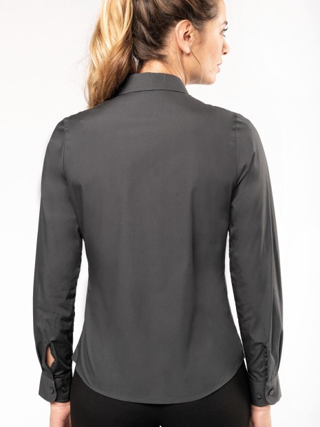 Chemises à personnaliser KARIBAN Chemise popeline manches longues femme 