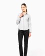 KARIBAN Damen Popelinebluse Langarm Hemd personalisierbar