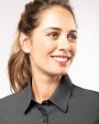 KARIBAN Damen Popelinebluse Langarm Hemd personalisierbar