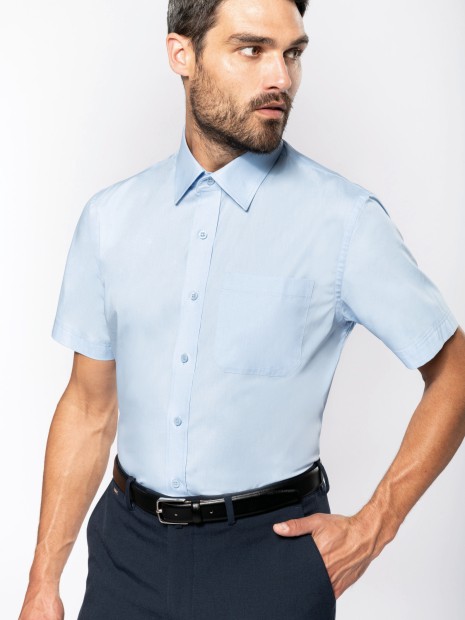 Chemises à personnaliser KARIBAN Chemise popeline manches courtes 