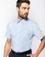 Hemd KARIBAN Heren poplin overhemd korte mouwen voor bedrukking &amp; borduring
