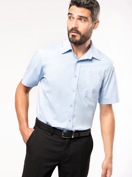 Chemises à personnaliser KARIBAN Chemise popeline manches courtes 