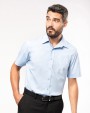 Hemd KARIBAN Heren poplin overhemd korte mouwen voor bedrukking &amp; borduring