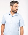 Hemd KARIBAN Heren poplin overhemd korte mouwen voor bedrukking &amp; borduring