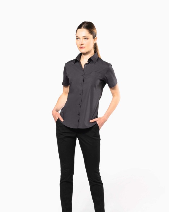 Chemise personnalisable KARIBAN Chemise popeline manches courtes femme
