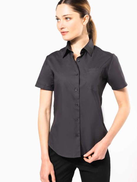Chemises à personnaliser KARIBAN Chemise popeline manches courtes femme 