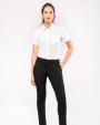 Hemd KARIBAN Dames Poplin Blouse Korte Mouwen voor bedrukking &amp; borduring