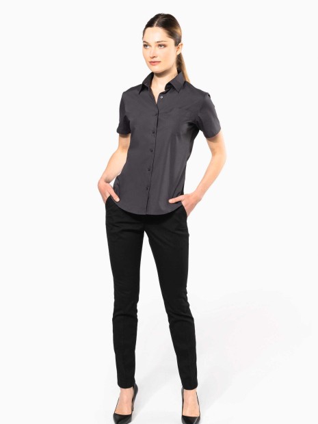 Chemises à personnaliser KARIBAN Chemise popeline manches courtes femme 