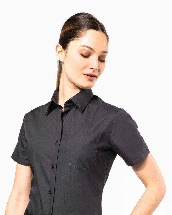 Chemise personnalisable KARIBAN Chemise popeline manches courtes femme