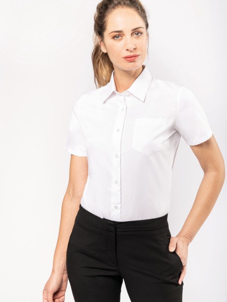 Chemises à personnaliser KARIBAN Chemise popeline manches courtes femme 