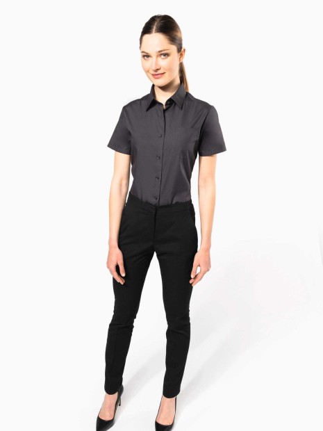 Chemises à personnaliser KARIBAN Chemise popeline manches courtes femme 