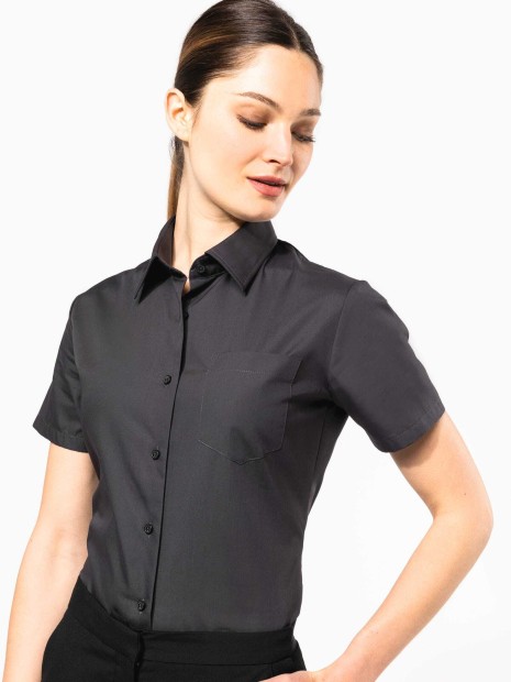 Chemises à personnaliser KARIBAN Chemise popeline manches courtes femme 