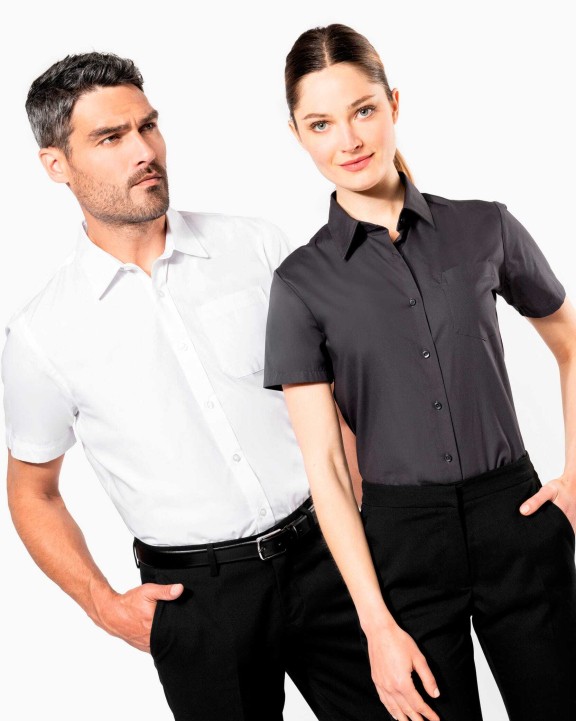 Chemise personnalisable KARIBAN Chemise popeline manches courtes femme