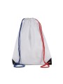KIMOOD Sac à dos avec cordelettes reflex blue / white / french red personnalisable
