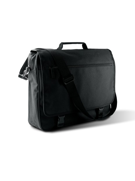 KIMOOD Porte-document avec rabat noir personnalisable