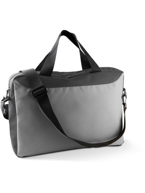 KIMOOD Porte-document gris foncé/gris clair personnalisable