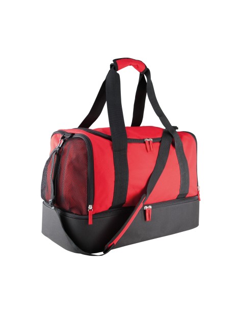 KIMOOD Sac sport collectif noir/rouge personnalisable