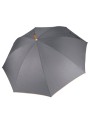 KIMOOD Parapluie mât en bois gris fonce/beige personnalisable