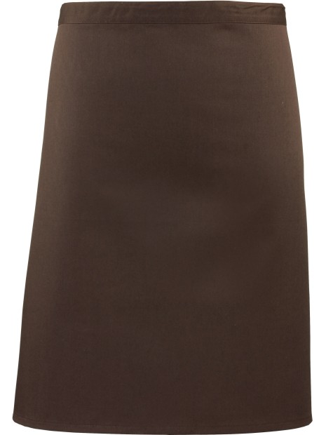 PREMIER Tablier taille "Colours" mi-long brun personnalisable
