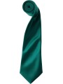 PREMIER Cravate en satin "Colours" Bottlegreen personnalisable