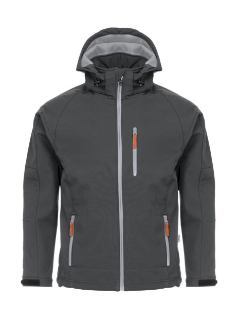 GRIZZLY VESTE SOFTSHELL TULSA HOMME gris personnalisable