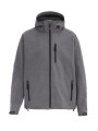 GRIZZLY VESTE SOFTSHELL TULSA HOMME dark greymelange personnalisable
