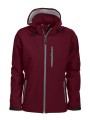 GRIZZLY VESTE SOFTSHELL TULSA FEMME bordeaux personnalisable