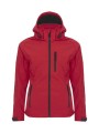 GRIZZLY VESTE SOFTSHELL TULSA FEMME rouge personnalisable