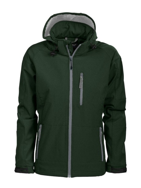GRIZZLY VESTE SOFTSHELL TULSA FEMME vert foncé personnalisable