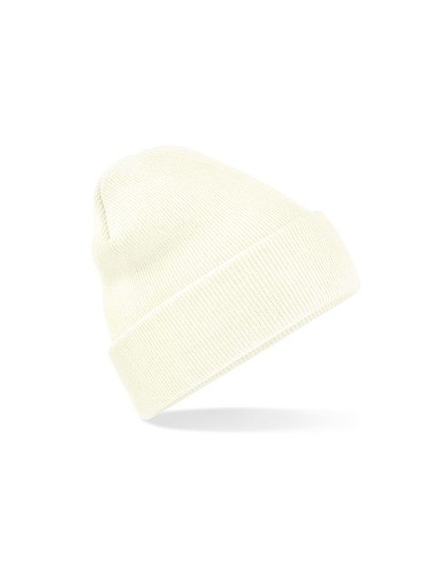 BEECHFIELD Bonnet Original à revers soft white personnalisable