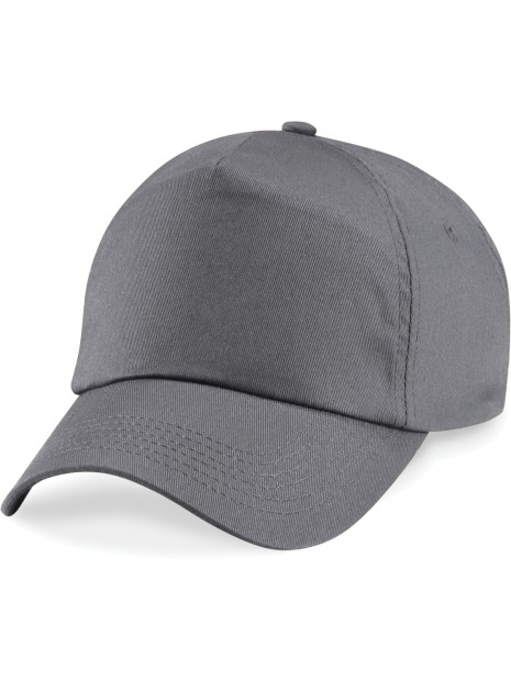BEECHFIELD Casquette originale 5 panneaux gris graphite personnalisable