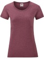 FOL T-shirt femme Valueweight (61-372-0) Heather Burgundy personnalisable