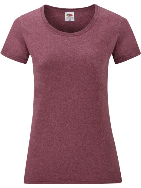 FOL T-shirt femme Valueweight (61-372-0) Heather Burgundy personnalisable