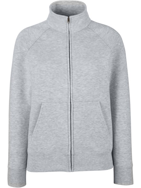 FOL Veste femme molleton zippée Premium (62-116-0) heather grey personnalisable