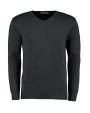 KUSTOM KIT Classic Fit Arundel V Neck Sweater Pullover personalisierbar