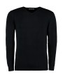 KUSTOM KIT Classic Fit Arundel V Neck Sweater Pullover personalisierbar