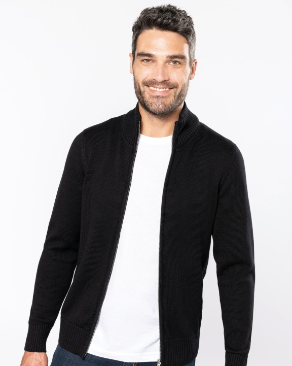 KARIBAN Herren Cardigan Pullover personalisierbar