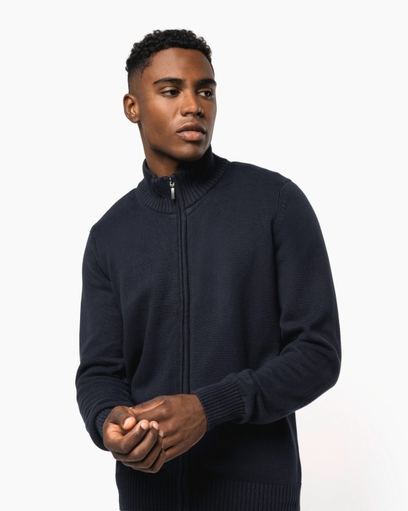 KARIBAN Herren Cardigan Pullover personalisierbar