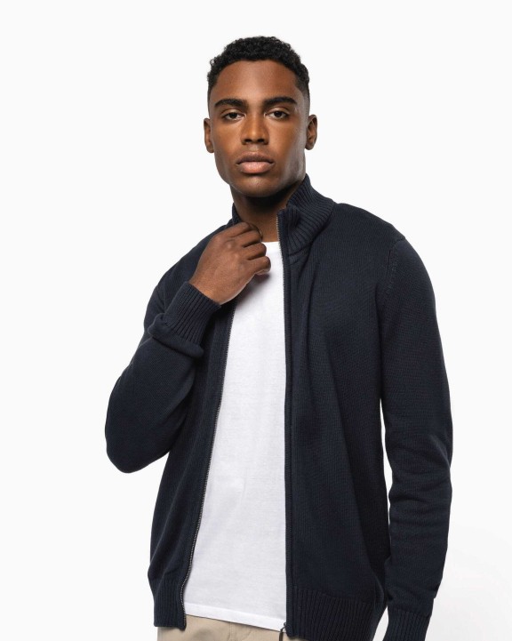 KARIBAN Herren Cardigan Pullover personalisierbar