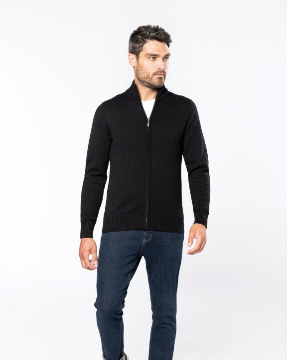 KARIBAN Herren Cardigan Pullover personalisierbar
