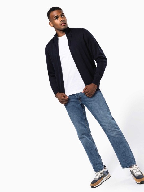 Pulls à personnaliser KARIBAN Cardigan zippé homme 
