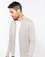 KARIBAN Herren Cardigan mit Reißverschluss Pullover personalisierbar